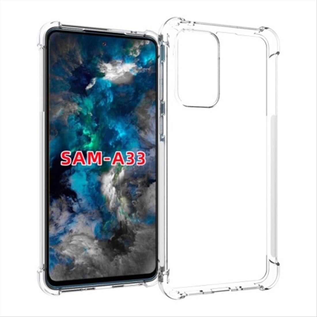 Samsung Galaxy A33 5G Anti shock silicone Transparent Back Cover