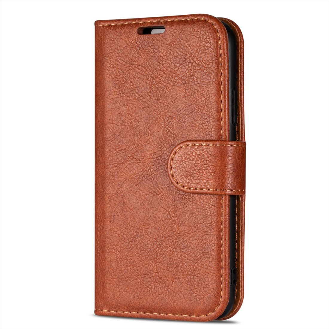 Samsung Galaxy A73 5G Leatherette Brown Book Case - L