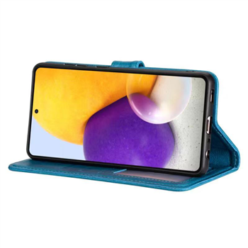 Samsung Galaxy A73 5G Lichtblauw L Book Case Telefoonhoesje