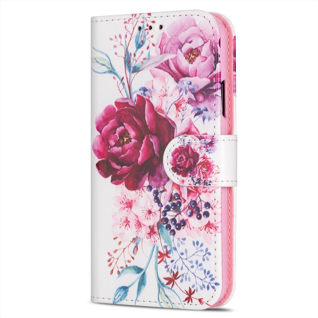 Samsung Galaxy S22 plus Leatherette Print 2 Book Case Smartphone Case