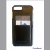 Apple iPhone 7/8 Plus Genuine Leather Black Back Cover Smartphone Case