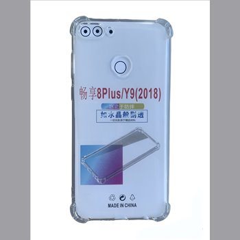 Huawei Y9 prime (2018) silicone Doorzichtig anti shock Back cover Telefoonhoesje