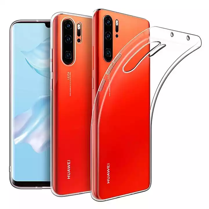 Huawei P30 pro silicone Transparent Back Cover Smartphone Case