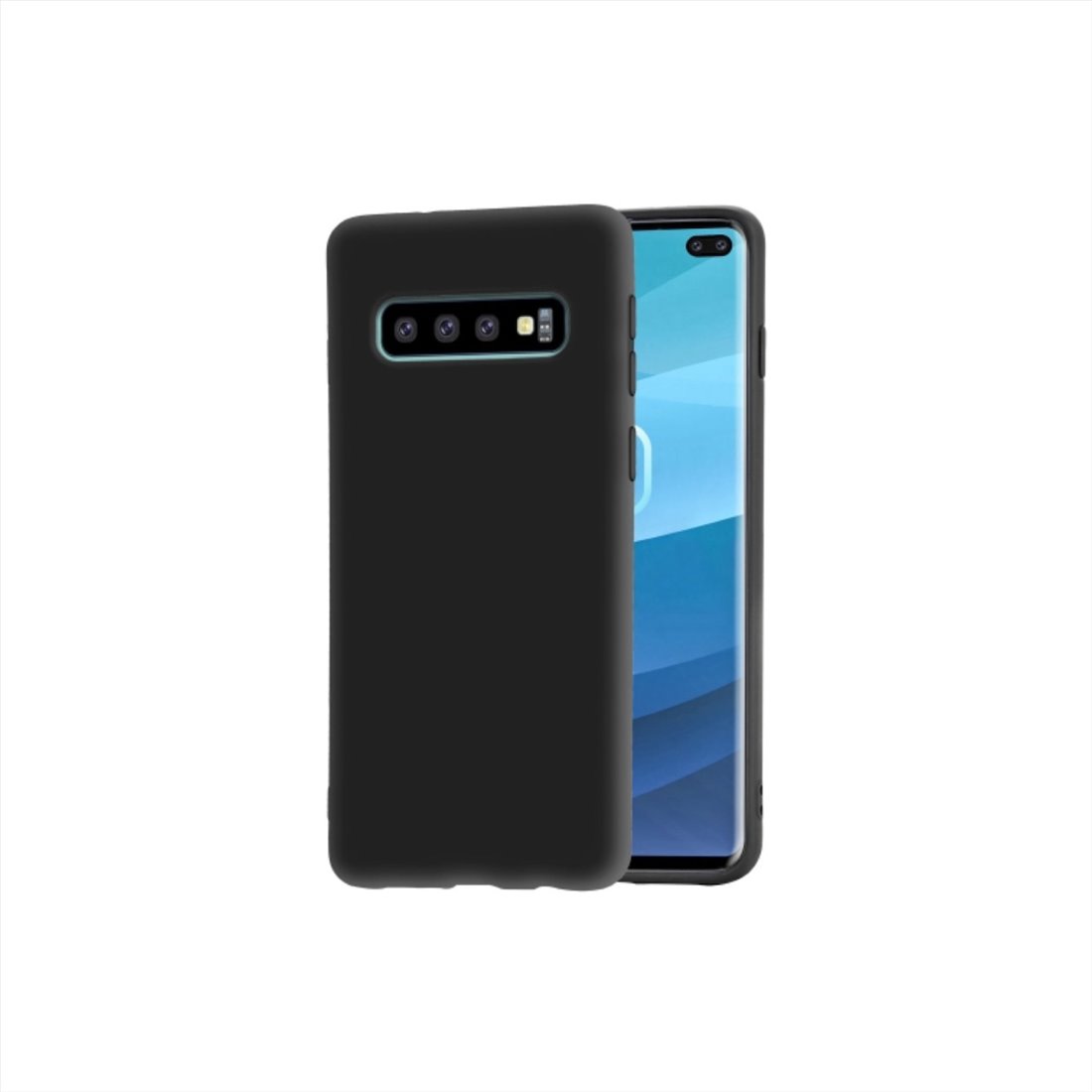 Samsung Galaxy S10 silicone Black Back Cover Smartphone Case