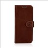 Apple iPhone 14 pro Genuine Leather Darkbrown Book Case Smartphone Case
