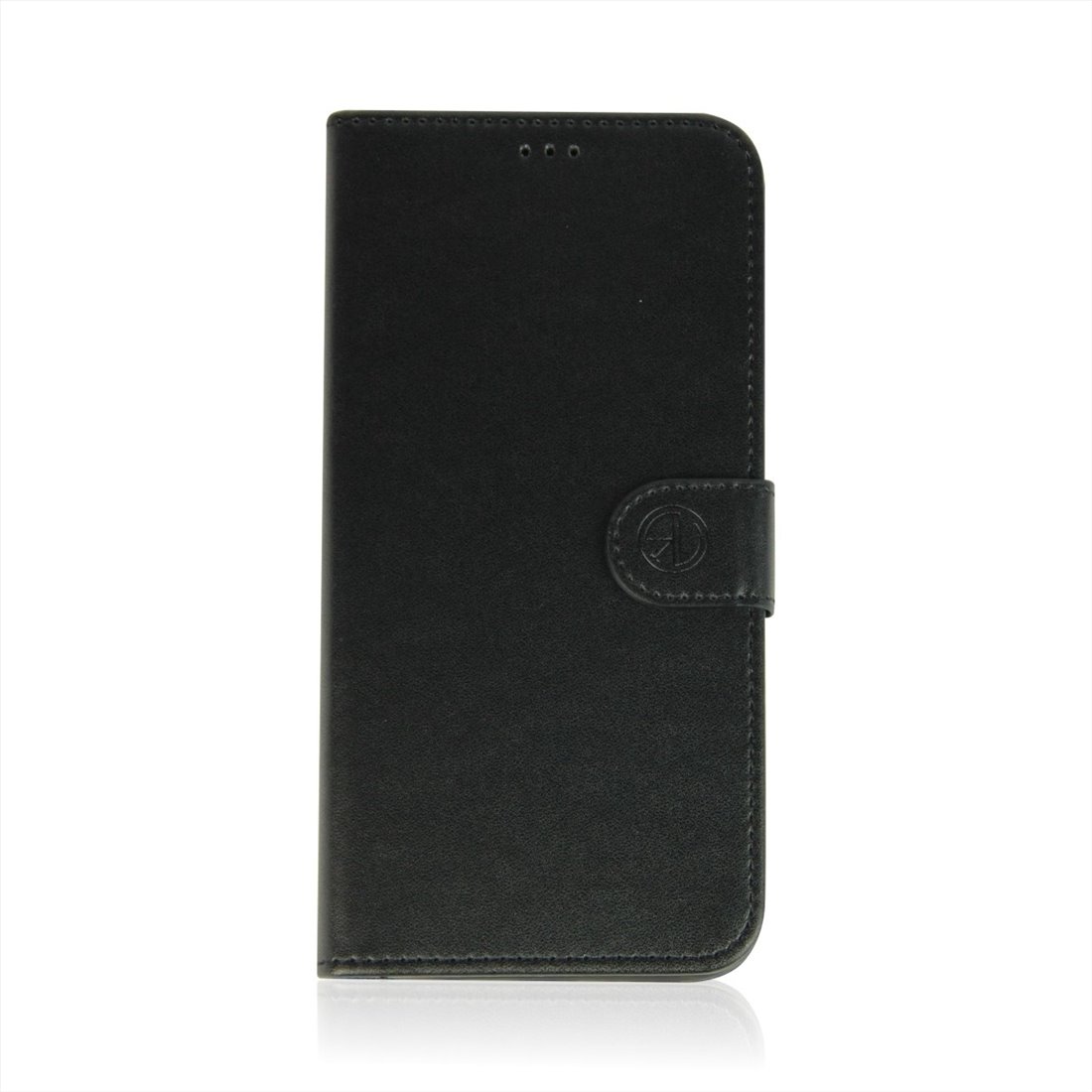 Apple iPhone 14 Genuine Leather Black Book Case Smartphone Case