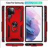 Samsung Galaxy S23 Ultra hard tpu Red Back Cover - Solid ring