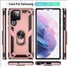Samsung Galaxy S23 Ultra hard tpu Rose Gold Back Cover - Solid ring