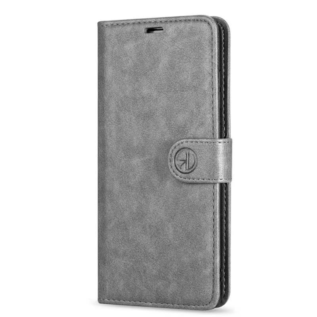 Samsung Galaxy A52 Leatherette Grey Book Case - L