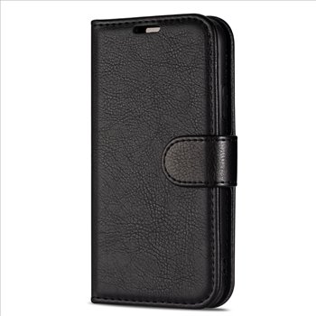 Samsung Galaxy A14 5G Leatherette Black Book Case - L