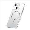 Apple iPhone 14 zilver silicone Zwart Back cover Telefoonhoesje