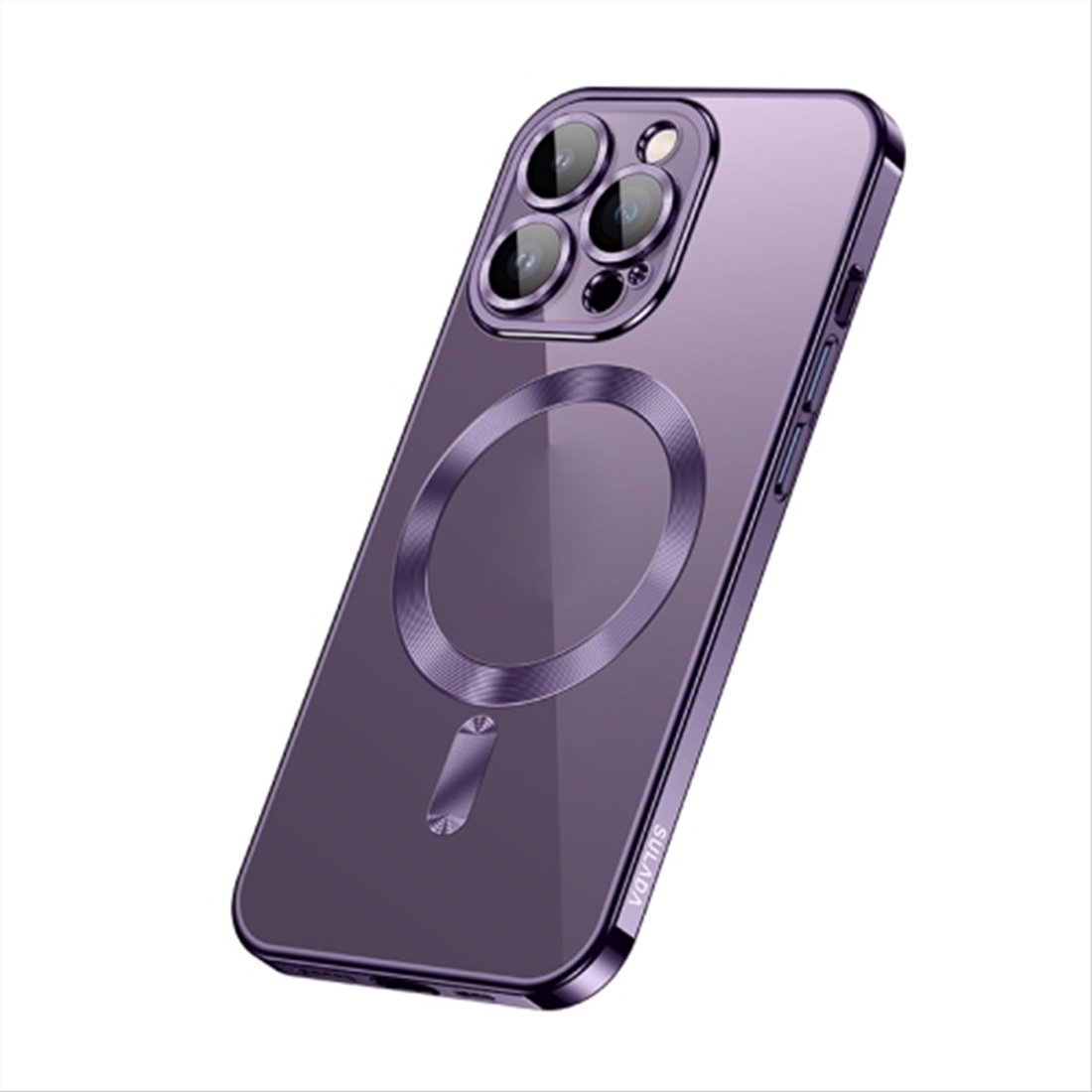 Apple iPhone 14 pro silicone purple Back Cover Smartphone Case