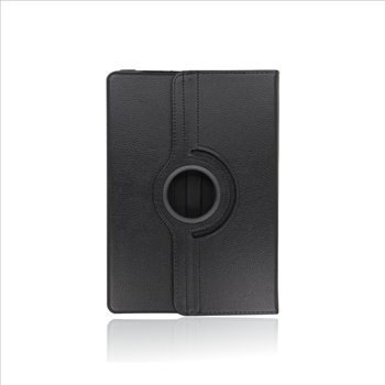 Apple iPad 12.9 (2021-2022) Leatherette Black Book Case Tablet - rotatable