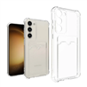 Samsung Galaxy A34 silicone Transparent Back cover with card holder