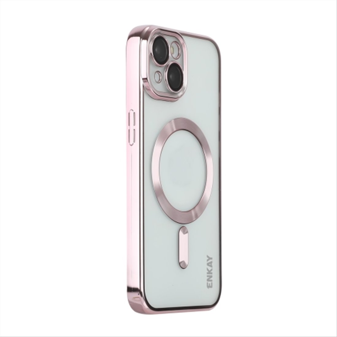 Apple iPhone 14 plus silicone Rose goud magsafe Back cover Telefoonhoesje