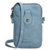 Deagles Phone bags+shoulder belt and space for cards color  blue