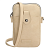 Deagles Phone bags+shoulder belt and space for cards color light tauqe