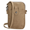 Deagles Phone bags+shoulder belt and space for cards color Taupe