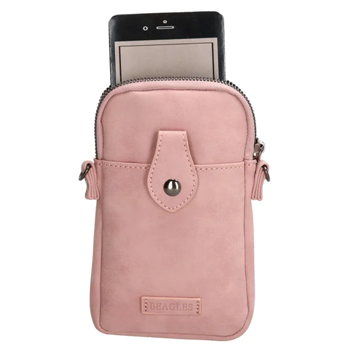 Deagles Phone bags+shoulder belt and space for cards color old rose