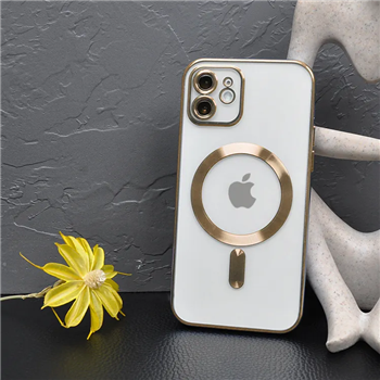 Apple iPhone 12 silicone Gold Back Cover Smartphone Case