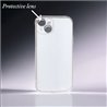 Apple iPhone 14 plus silicone Transparent Back Cover with protictive lenz Smartphone Case