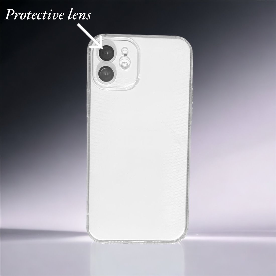 Apple iPhone 11 silicone Doorzichtig met protictive lenz Back cover Telefoonhoesje