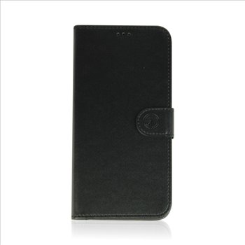Apple iPhone 15 pro max Genuine Leather Black Book Case Smartphone Case
