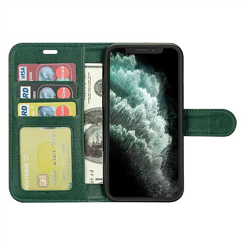 Apple iPhone 15 Pro Max Leatherette Green L Book Case Smartphone Case