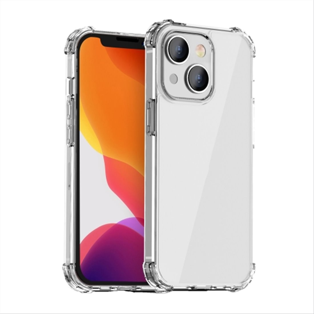 Apple iPhone 15 plus silicone Transparent Anti shock Back Cover Smartphone Case