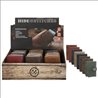 Safety Wallet Hide & Stiches leather various colors 24 PCS per box