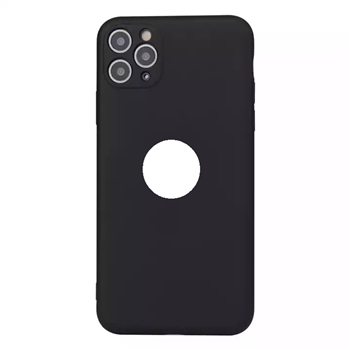 Apple iPhone 11 Pro Max PU Black Back Cover Smartphone Case