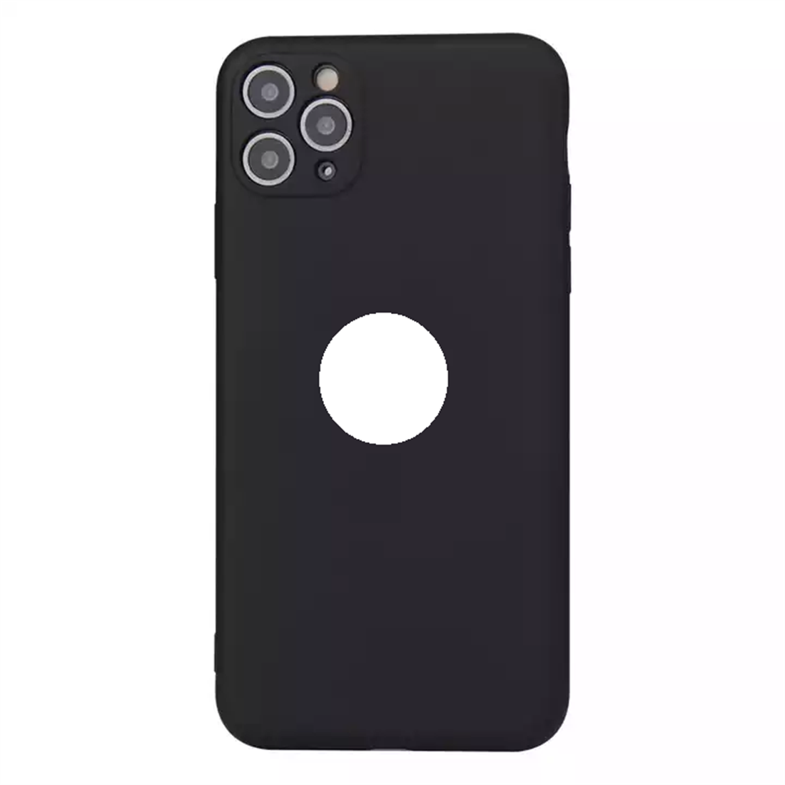 Apple iPhone 12/12 Pro PU Black Back Cover Smartphone Case