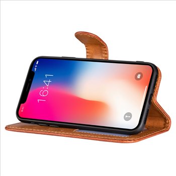 Samsung Galaxy A55 5G bruin L Book Case Telefoonhoesje