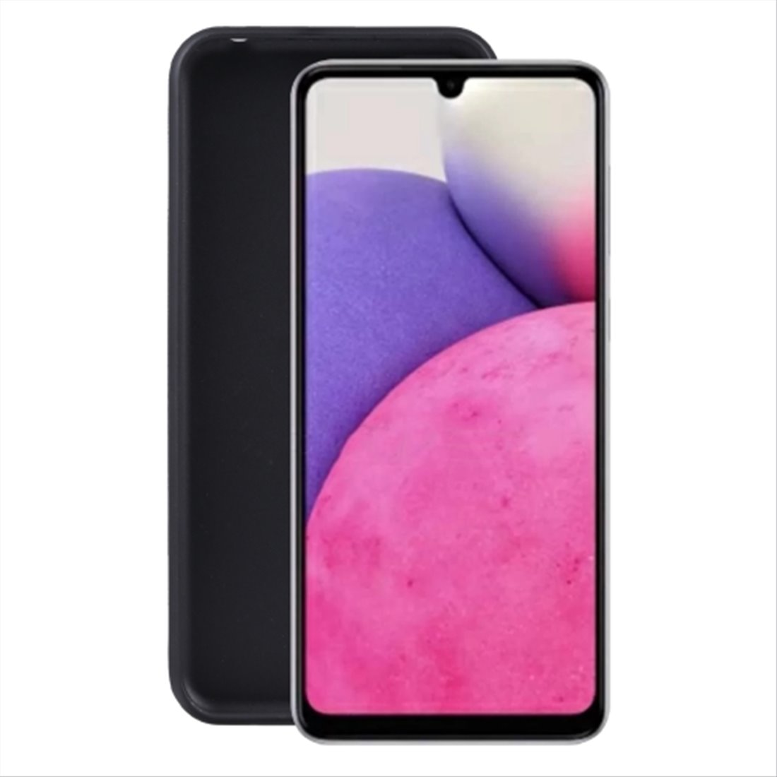 Samsung Galaxy A55 5G silicone Black Back Cover - TPU