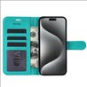 Apple iPhone 15 Pro Leatherette Terquoise L Book Case Smartphone Case