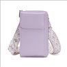 Rico Vitello Phone bags+shoulder belt and space for cards color Lilac