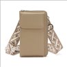 Rico Vitello Phone bags+shoulder belt and space for cards color Taupe