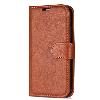 Apple iPhone 16 Leatherette Brown L Book Case Smartphone Case