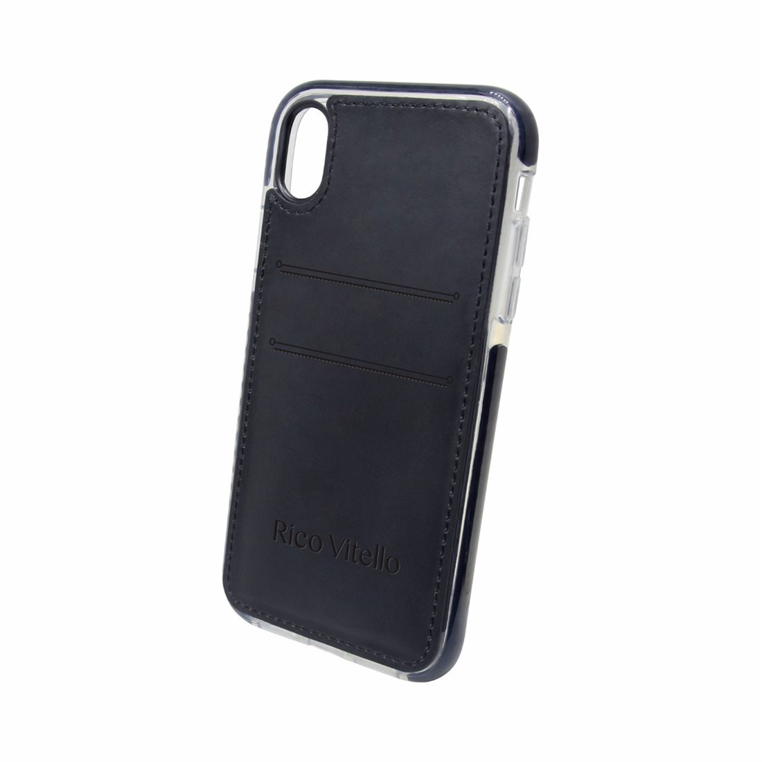 Genuine Leather Back Cover For Iphone Xs Max Black