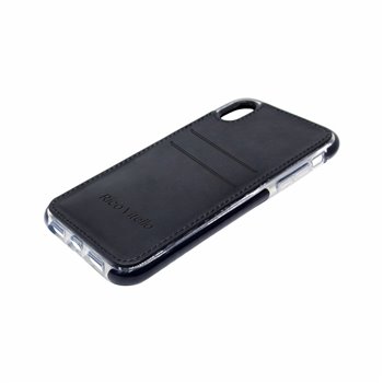 Genuine leather back cover for Xs black