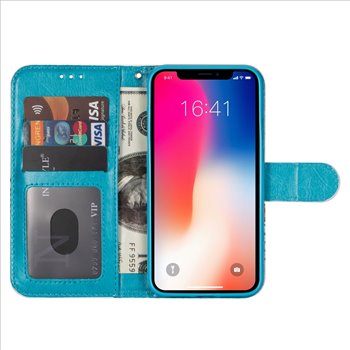 Apple iPhone 16 Leatherette Print Book Case Smartphone Case (1)