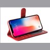 Apple iPhone 16 Echt leer Rood Book Case Telefoonhoesje