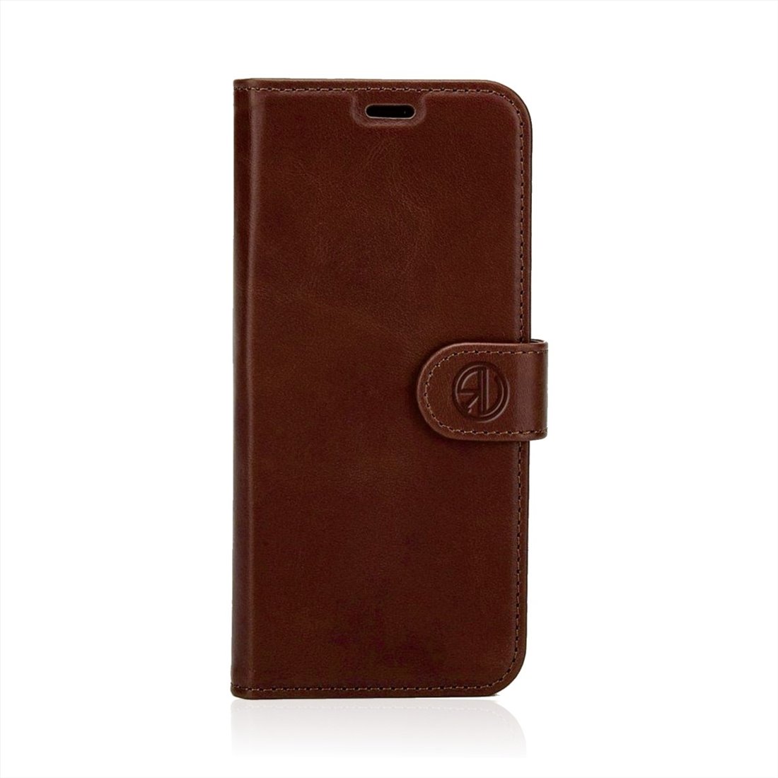 Apple iPhone 16 Genuine Leather Darkbrown Book Case Smartphone Case