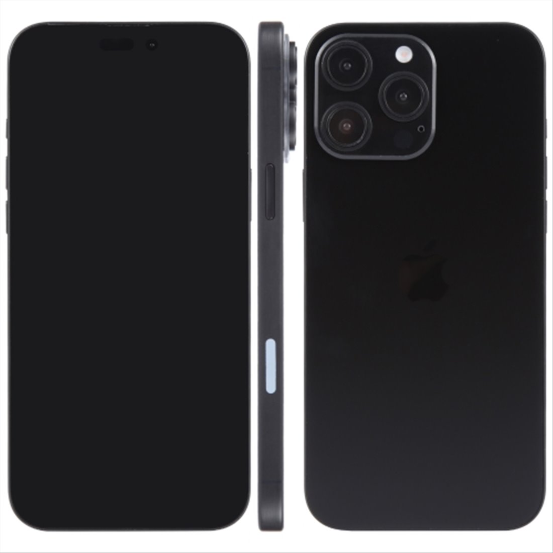 Apple iPhone 16 pro max Black TPU Back Cover Smartphone Case