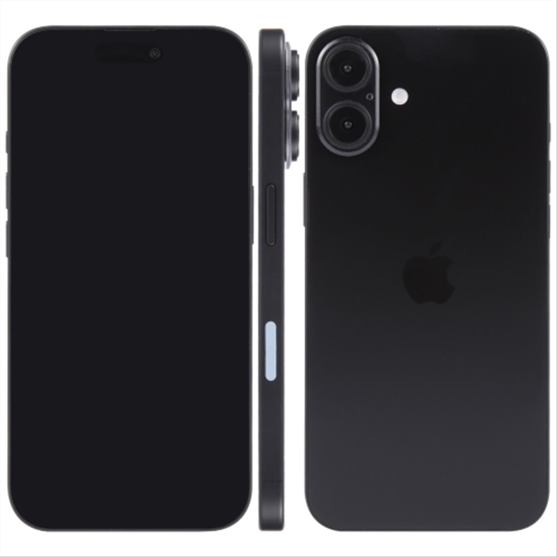 Apple iPhone 16 plus Black TPU Back Cover Smartphone Case