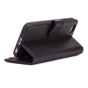 Genuine Leather Bookcase iPhone 6/6S Plus Black