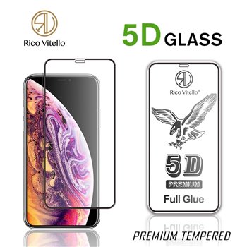 High quality Screen protector 5D iPhone pro (xs) max Zwart
