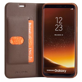 Magnetic Bookcase Samsung Galaxy S7 Edge Donker Bruin