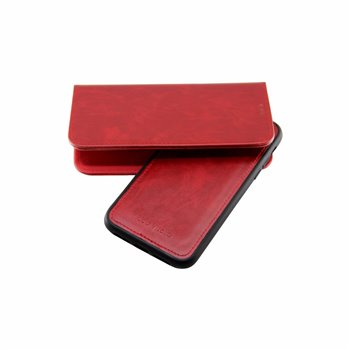 Magnetic 2 in 1 Book case iphone 11 pro max Rood