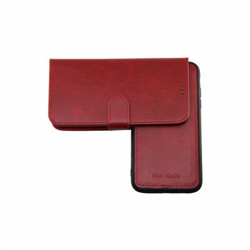 Magnetic 2 in 1 Book case iphone 11 pro Red